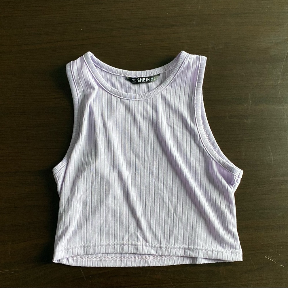 Purple crop top